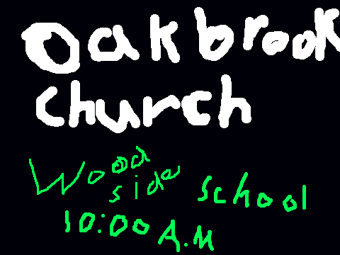 oakbrook churchupdate(read notes)