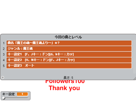「魔王の魂～魔王魂より～」太鼓の達人scratch2　4つのキーでドドンがドンv1.3.2