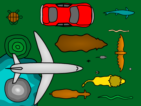 Top-Down Sprites For Games & Simulations