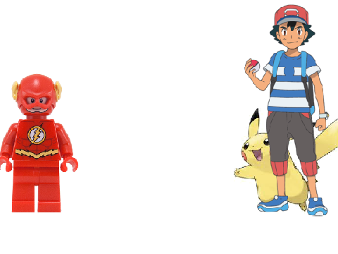 Ash fights another hero 