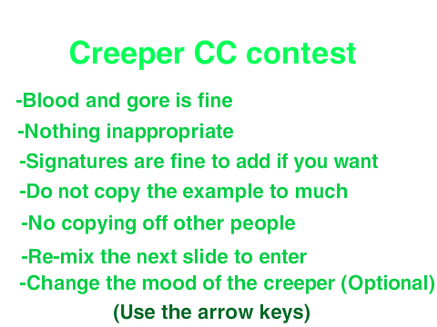 CC Creeper Contest entry