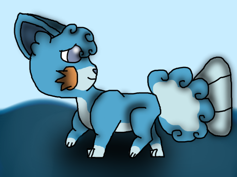 Pokefushion #2: Alolan Vulkip (Alolan Vulpix + Mudkip)