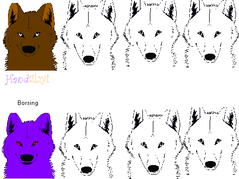 add your Wolf licking the screen!!