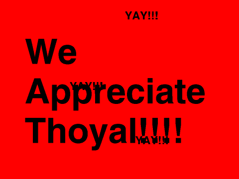 Thoyal Appreciation Project