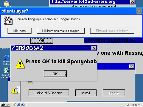 Add a virus to the windows 2000 computer remix