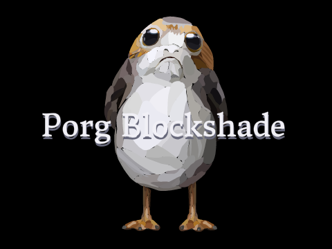 Porg Blockshade - Logo Contest for @Kmaho142