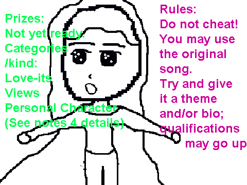 Singing Girl Coloring Contest