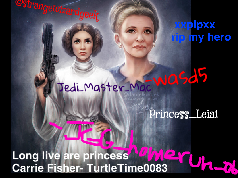 Sign If you will miss Carrie Fisher remix remix