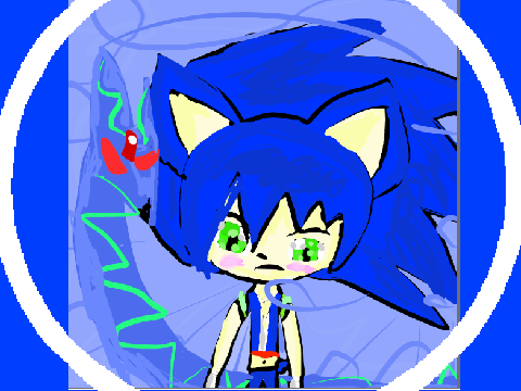 Sonic the hedgehog fan art (human)