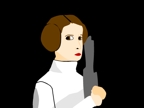 Princess Leia speed draw