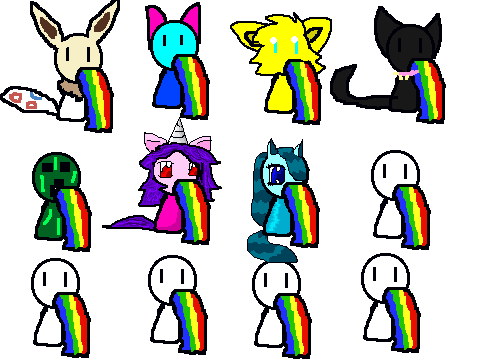 ADD YOURSELF BARFING RAINBOWS!!!