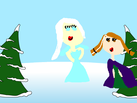 Frozen Queen Elsa Runs Away