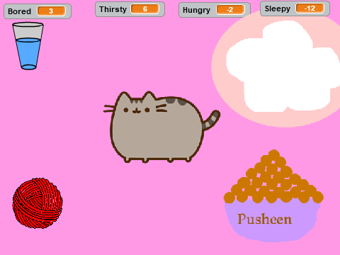 Virtual Pet Pusheen!