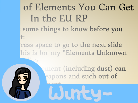 ~❄ Possible Elements ❄~
