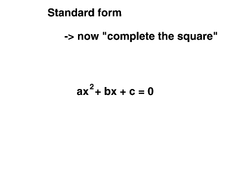 Proof of the Quadratic formula, using simple algebra