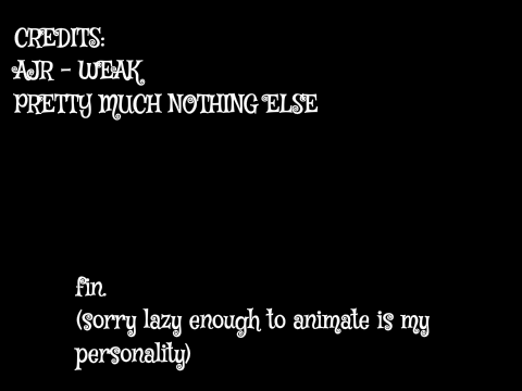 ajr - weak (lyrics) animated music video