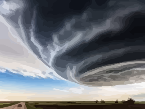 Tornado Vector Speed Draw