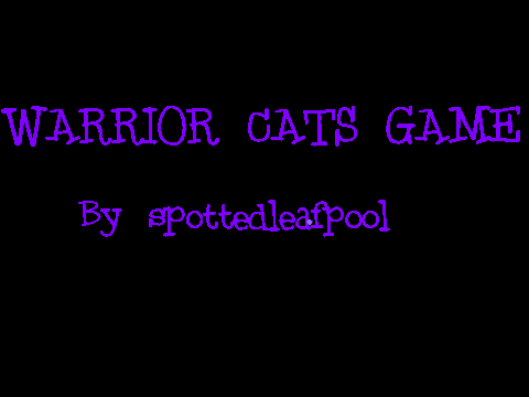 IslandClan: A warrior cat game