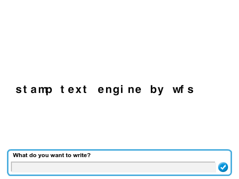 Stamp Text Engine