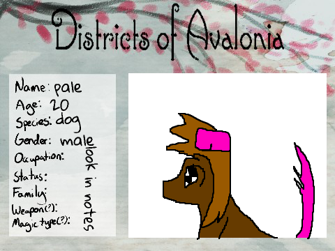 Template for Districts of Avalonia RPG remix