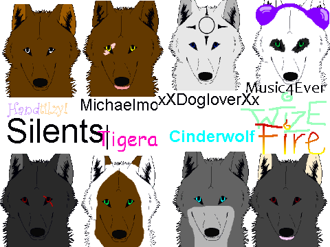 add your Wolf licking the screen!!