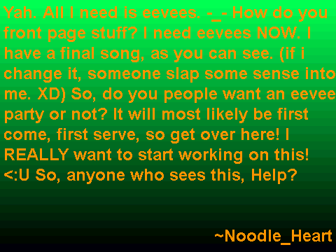 the final warning