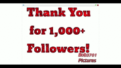 1,000 Followers!