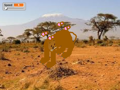 3D lioness