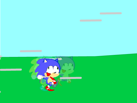 Add yourself running in the 90s with Sonic!