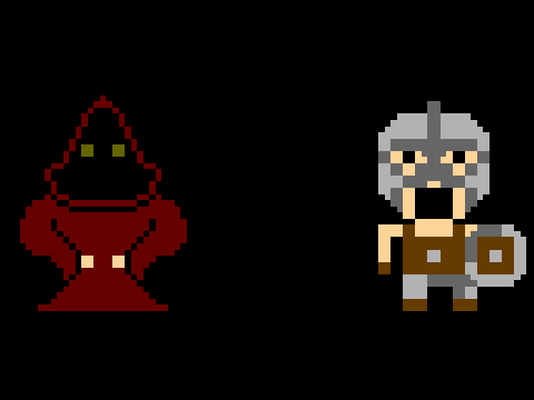 Pixel Sorceror Battle Animation