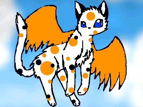 MY ENTERY FOR, Lightie's Winged Cat coloring contest!