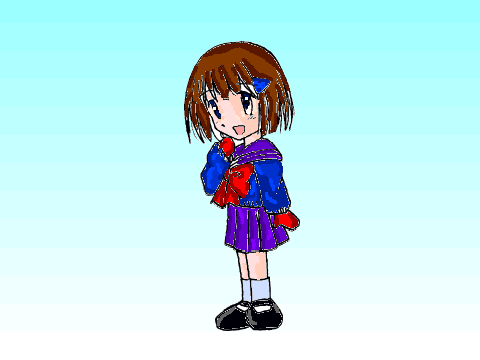 (entry) Anime girl coloring contest!