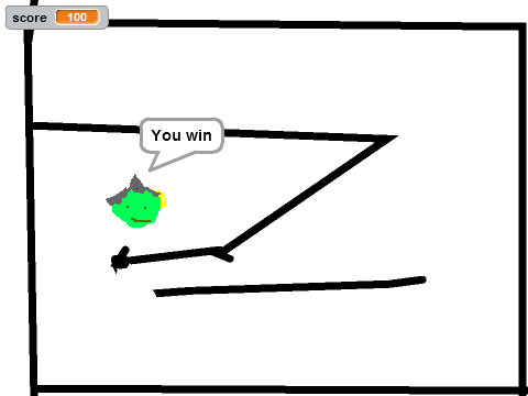 Face maze game.