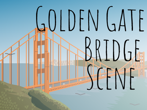 Golden Gate Bridge Scene