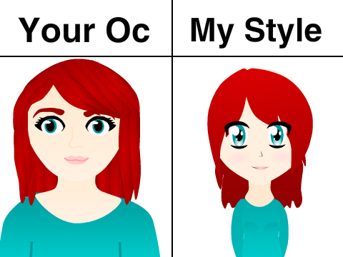 Draw your oc and I'll redraw in my style! remix remix