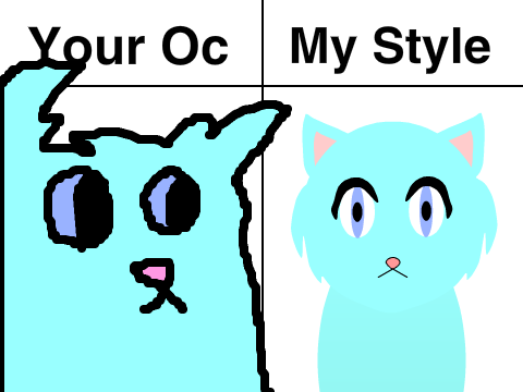 Draw your oc and I'll redraw in my style! remix remix-2