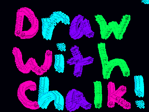 drawing with chalk!