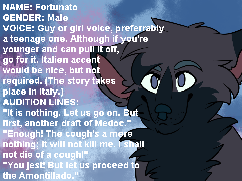 (OPEN) Auditions for The Cask of Amontillado remix