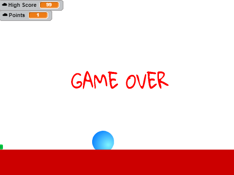 Color Ball with trail