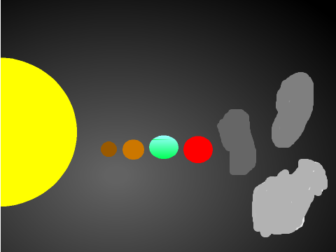 solar system skymap part 1