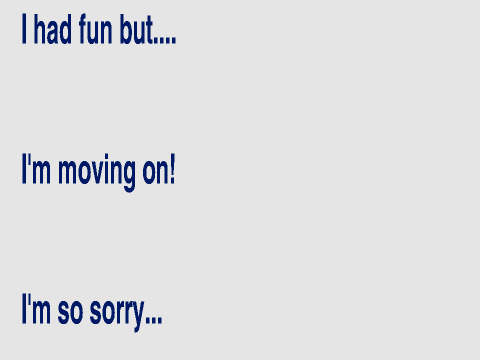I'm quitting...