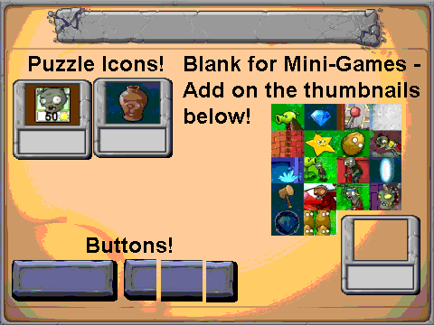 Plants vs. Zombies Menu Elements