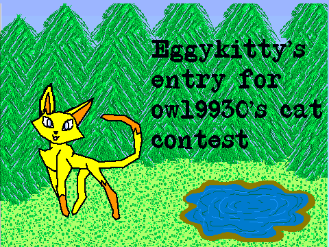 eggykitty's entry for owl9930's cat contest