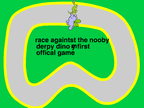 derpy dino takes a walk you race againts this noob