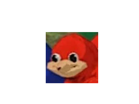 ugandan knuckels but every time you click him he screams