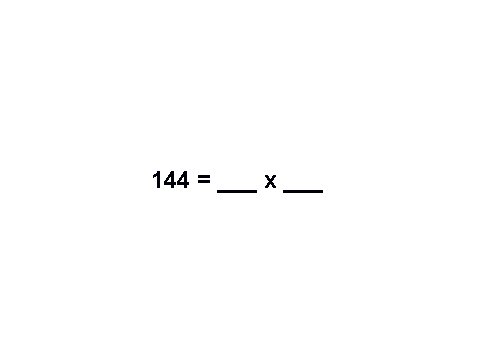 Multplication facts