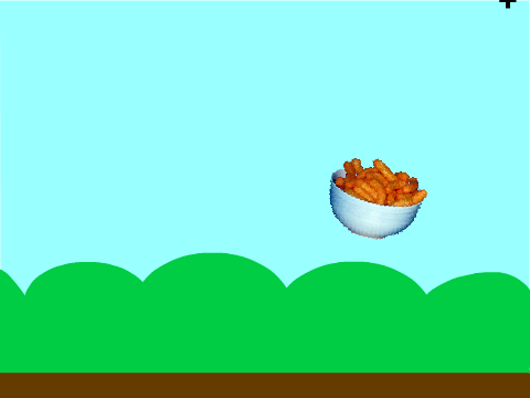 Shoot the Cheesy Puffs