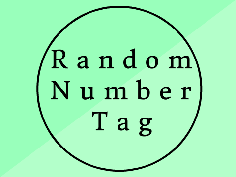  ♡ Random Number Tag ♡