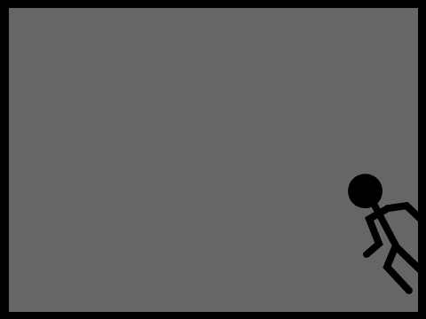 Stickman, rebondis ( "boing" ).