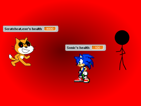 Add yourself fighting Scratchcat.exe